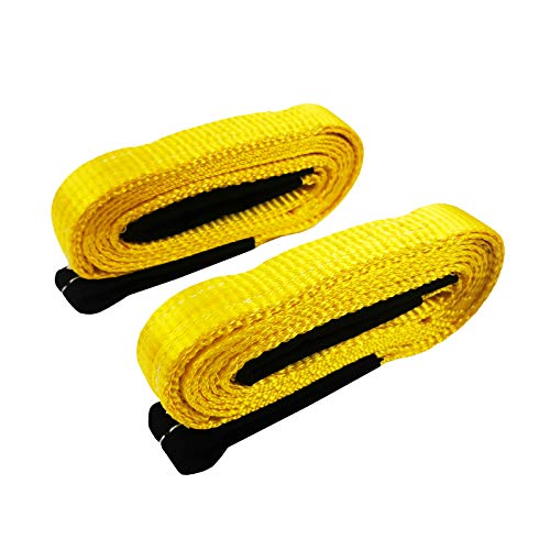 6 Pcs Lift Sling Straps 1" x8' Heavy Duty Lifting Sling Web Town Strap with 2 Reinforced Loops,5000lbs Break Strength,Wear...
