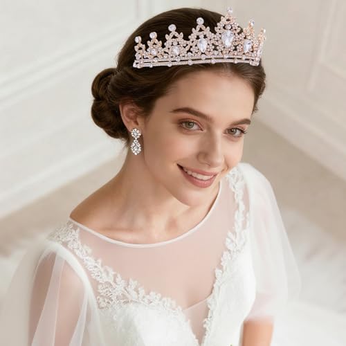 Princess Tiara and Crown for Women Wedding Tiaras for Bridal girls Tiaras and Crystal Crowns Rhinestone Headband Metal Hai...