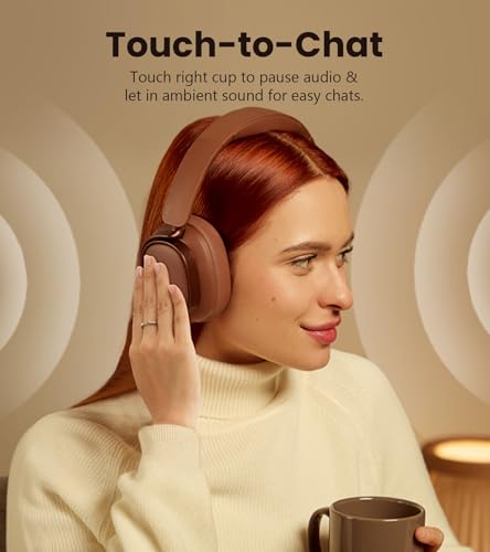 Edifier ES850NB Active Noise Cancelling Headphones, Over Ear Bluetooth Headset, 92H Playtime Wired & Wireless Hi-Res Audio...