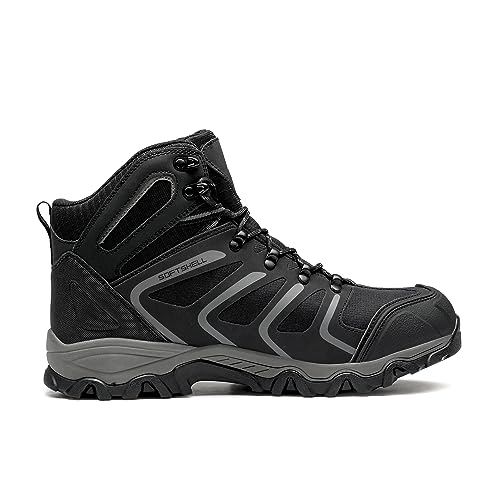 NORTIV 8 Men's Ankle High Waterproof Hiking Boots Outdoor Lightweight Shoes Trekking Trails Armadillo