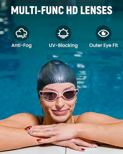 Keary Goggles Swimming Adult Swim Goggles for Men Women Swimming Goggles Youth UV Protection Anti-Fog Pool Water Goggles