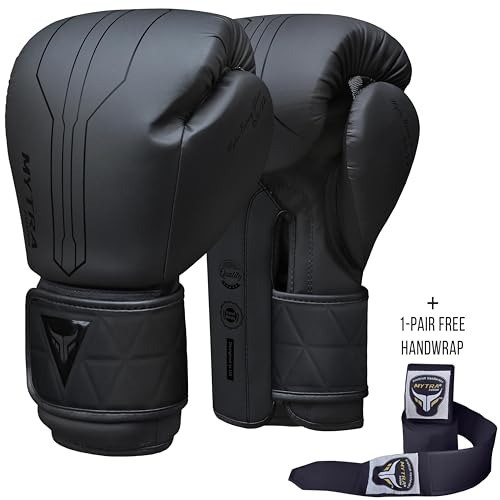Mytra Fusion Boxing Gloves Included with Free Hand Wraps Punching Gloves MMA Training Muay Thai Gloves Men & Women Kickbox...