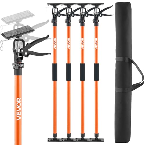 VEVOR Cabinet Jack Support Pole, 4-Pack, 45.7-114.2 Inch Steel Telescopic Quick Support Rod, Adjustable 3rd Hand System up...