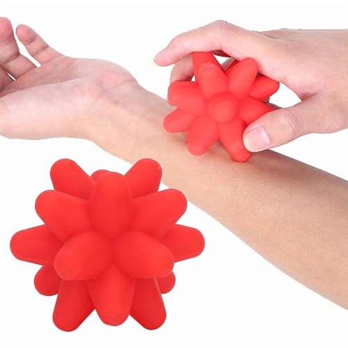 Brrnoo Silicone Massage Ball, Ball for Trigger Point Massage - Deep Tissue Massager for Myofascial Release - Mobility Ball...