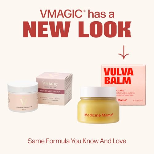 VMAGIC by Medicine Mama Organic Vulva Balm – Intimate Skin Care, Menopause Support – Relieves Feminine Dryness, Itching & ...