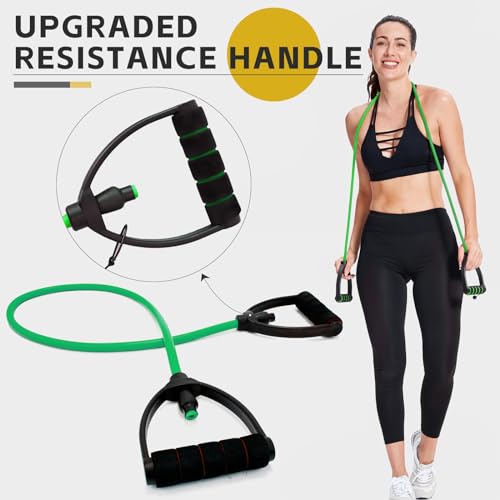 3 PCS Resistance Exercise Band with Handles, Exercise Bands with Handles, Workout Bands Resistance for Men or Women, Arm B...