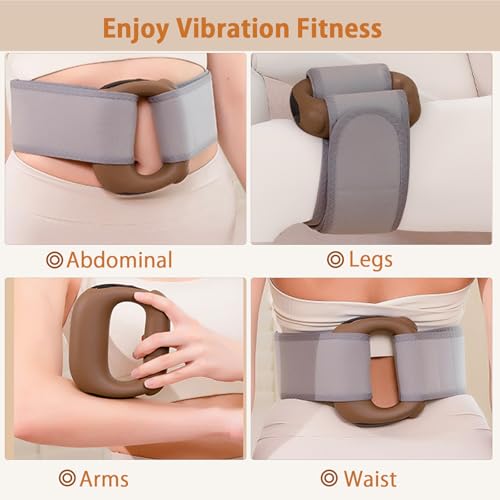 EAshuhe Hands-Free Mini Massage Gun with Heat & Waist Belt - Portable Deep Tissue Percussion Massager for Neck Shoulder Mu...