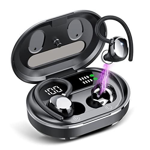 Wireless Earbuds, 2023 New Ultralight Sport Bluetooth 5.3 Headphones In Ear with LED Display, Built-in Mic Earphones, IPX7...