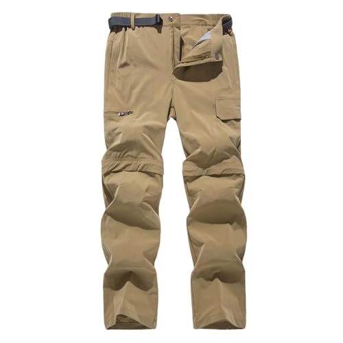 Mens Hiking Pants Outdoor Convertible Waterproof Quick Dry Zip Off Pants Lightweight Fishing Camping Work Outdoor Cargo Pants