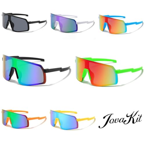 JOVAKIT Kids Baseball Sunglasses for Boys Girls Age 3-13, Youth Baseball Sun Glasses UV400 Sports Cycling Shades