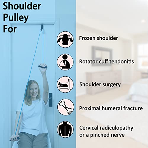 Shoulder Pulley Over The Door Physical Therapy System, Exercise Pulley, Alleviate Shoulder Pain and Facilitate Recovery fr...