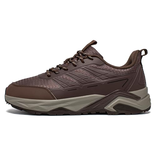 HOBIBEAR Men's Trail Hiking Shoes Wide Fit - Lightweight Low Top Breathable Sneakers for Walking, Trekking & Outdoor Adven...