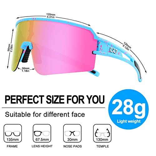 AVV Polarized cycling glasses sports sunglasses,UV400 Protection Fishing Driving running baseball sunglasses for men women