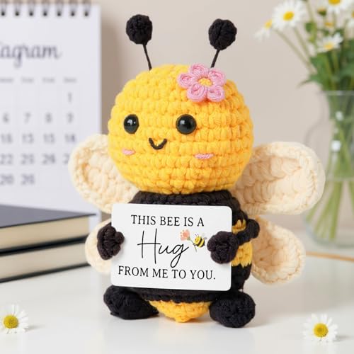 HeyPieces Get Well Soon Gifts for Women Men After Surgery, Positive Collectible Bee Gifts with Inspirational Card, Feel Be...