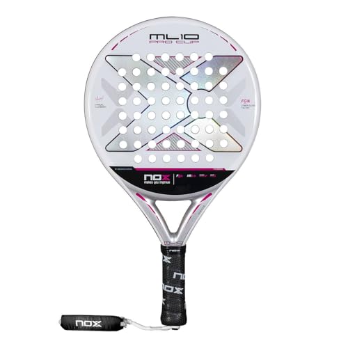 Padel Racket ML10 Pro Cup Silver by Miguel Lamperti 2025 | Lightweight Pala Padel | Carbon Frame & HR3 Core | Enhanced Spi...