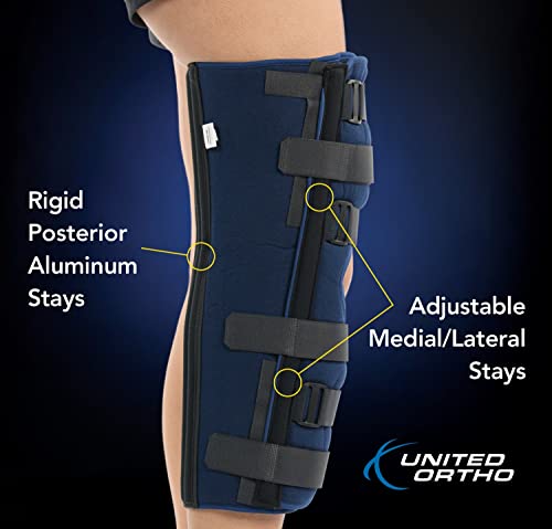 United Ortho 61016 3-Panel Knee Immobilizer, 16" Size