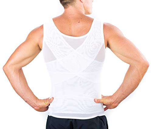 Esteem Apparel Original Men's Chest Compression Shirt to Hide Gynecomastia Moobs Shapewear