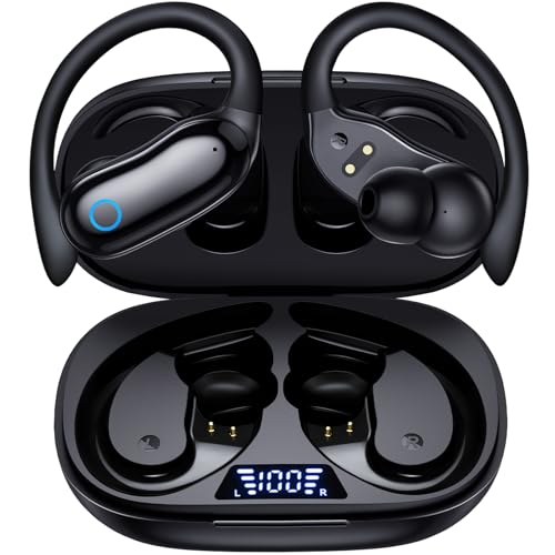 GNMN Active Noise Cancelling Ear Buds Wireless Earbuds 96hrs Playback Bluetooth Headphones Dual Battery Display Stereo Bas...