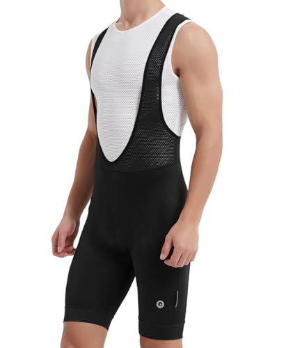 qualidyne Men's Cycling Bib Shorts 4D Padded Breathable Road Bike Bibs Biking Bicycle Shorts