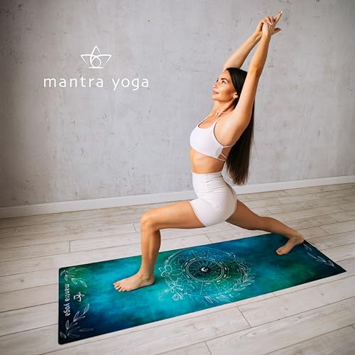 Mantra Yoga Travel PRO 1.5mm with Knee Pad - Foldable Fitness & Exercise Mat with Bag | Lightweight, Compact & Eco-Friendl...