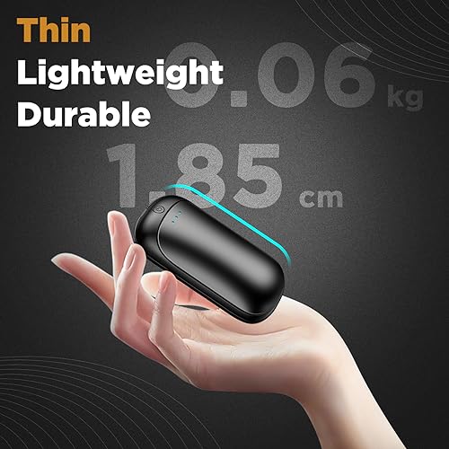 2 Pack Hand Warmers Rechargeable, Portable Electric Hand Warmers Reusable, USB 2 in 1 Handwarmers, Outdoor/Indoor/Warm Gif...