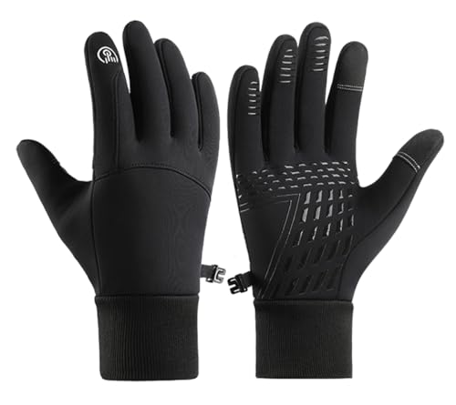 SUJAYU Winter Gloves Men Women, Cold Weather Touch Screen Gloves for Running Cycling Driving Men Women, Warm Gloves Waterp...