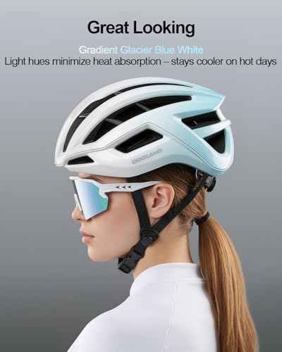 Odoland Adult Bike Helmet - Super Ventilation & Impact-Resistant Frame, Adjustable Dial System Lightweight Bicycle Helmet ...