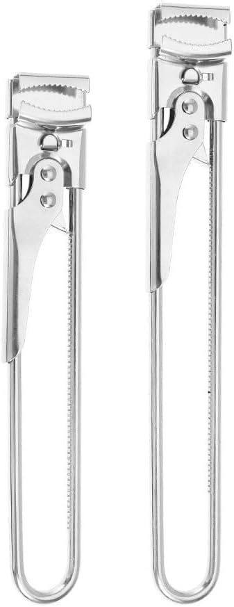 Jar Openers for Seniors, Jar Opener Gripper, Can Opener Manual, Adjustable Stainless Steel Jar Opener for Children and the Elderly. (2)