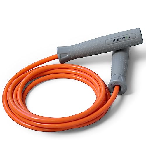 Hererope Weighted Jump Rope, Heavy Jump Rope with Durable 8MM Cable, Ergonomic Grip, Ball Bearing, Adjustable Jump Rope We...