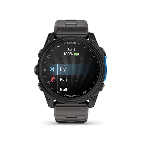 Garmin D2™ Mach 2 – 51 mm, Premium Aviator Smartwatch with GPS, Advanced Flight Maps, LED Flashlight, Built-in Microphone/...