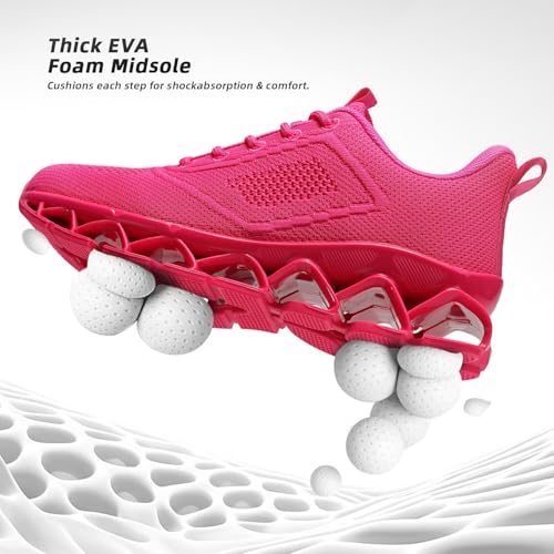 Womens Walking Shoes Fashion Running Tennis Blade Sneakers Mesh Breathable Athletic Sport Gym