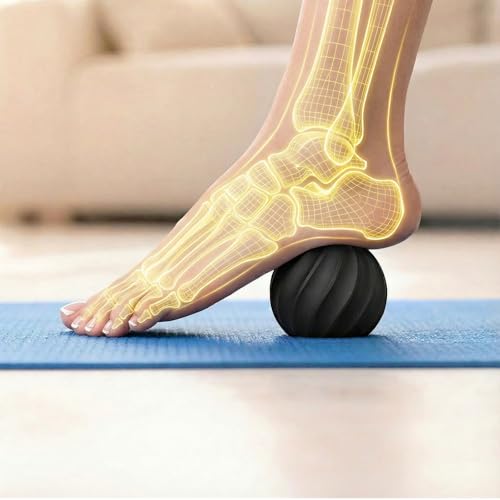 VEATYNICE Cordless Electric Massage Ball – USB Rechargeable Portable Massager, Skin-Soft Silicone for Foot, Back, Neck, Sh...