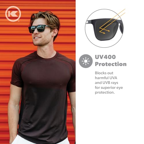Knockaround Fast Lanes Sport Polarized Lightweight Sunglasses for Men & Women - UV400 Protection - Running