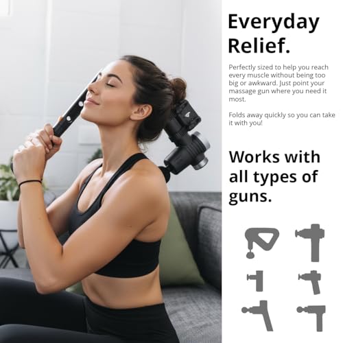 Brazyn (Talon Universal 2.0 Massage Gun Holder + Massage Cane. Extension Arm with Mount for Your Percussion Massager. Incl...