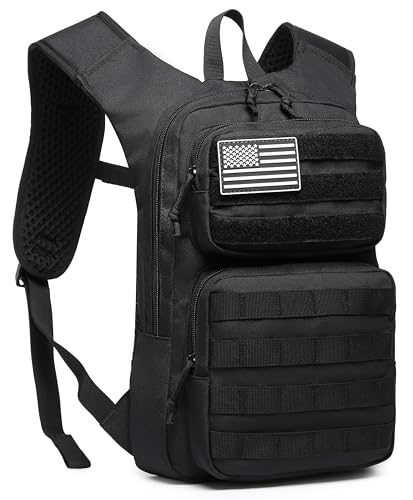 wotony Hydration Backpack with Water Bladder for Hiking Tactical Hydration Pack for Men Women Molle Water Backpack for Hiking
