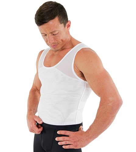 Esteem Apparel Original Men's Chest Compression Shirt to Hide Gynecomastia Moobs Shapewear