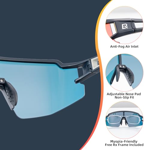 ROCKBROS Polarized Sunglasses for Men Women UV Protection Cycling Sunglasses Sport Glasses