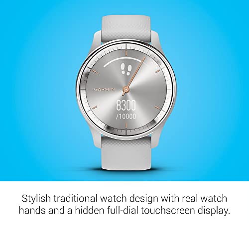 Garmin vívomove Trend, Stylish Hybrid Smartwatch, Long-Lasting Battery Life, Dynamic Watch Hands and Touchscreen Display, ...