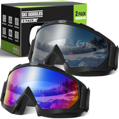 OXG Ski Snowboard Goggles for Men Women, UV Protection Ski Snow Goggles for Adult Youth Winter Snow Sports