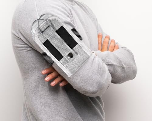 Wearable Pouch for Apple Vision pro Battery Pack, Wearable Holder, Armband Pouch(Tweed Gray)