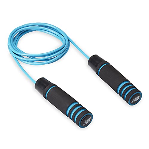 New Balance Weighted Jump Rope for Men - 1 lb Heavy Foam Handles Set, Adjustable Length, Exercise Training Jump Ropes for ...
