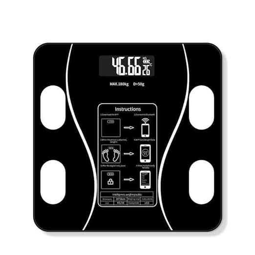 Bluetooth Smart Body Fat Scale – Digital Bathroom Scale with USB Rechargeable Power, Body Composition Analyzer for Weight,...