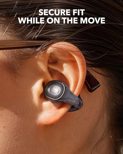 Soundcore C30i by Anker, Open-Ear Earbuds, Clip-On Headphones, Lightweight Comfort, Small-Ear Friendly, Stable Fit, Firm-S...