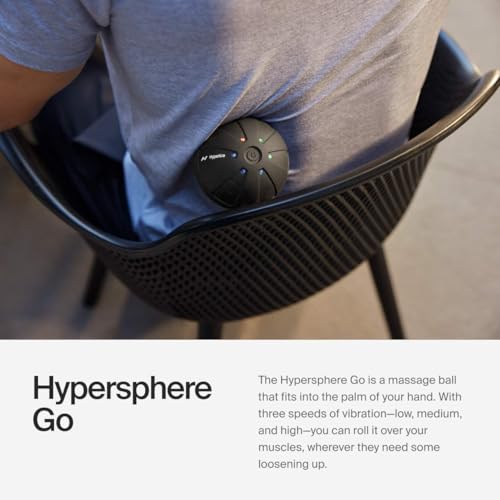 Hyperice Hypersphere Go - Vibrating Massage Ball for Muscle Recovery, Myofascial Release and Soreness Relief - Portable Fi...