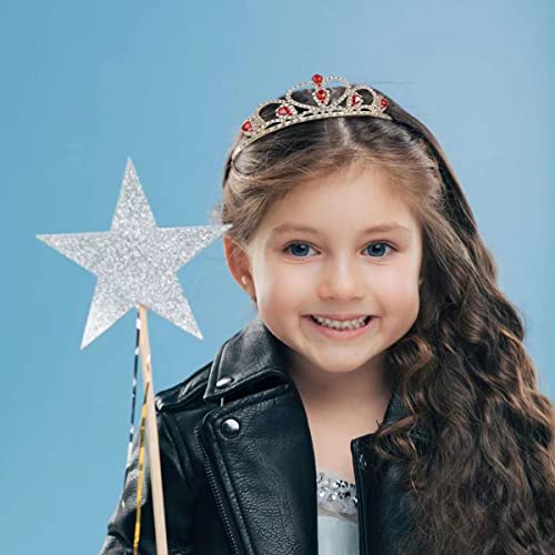 Lovelyshop Colorful Gems Gold Rhinestone Tiara for Little Kid Big Kid Prom Birthday Princess Crown
