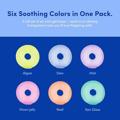 Speks Mini Gump Loop Gel-Filled Stress Balls | Ultra Soft Squishy Fidget Toy for Adults & Teens | Stress Relief & Desk Toy