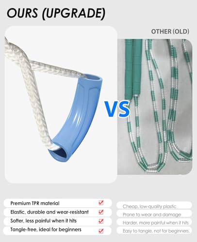POCFOINY 2 Pack Beaded Jump Rope for Kids, Upgraded Segmented Jumping Rope for Workout, Adjustable Skipping Rope Speed Rop...