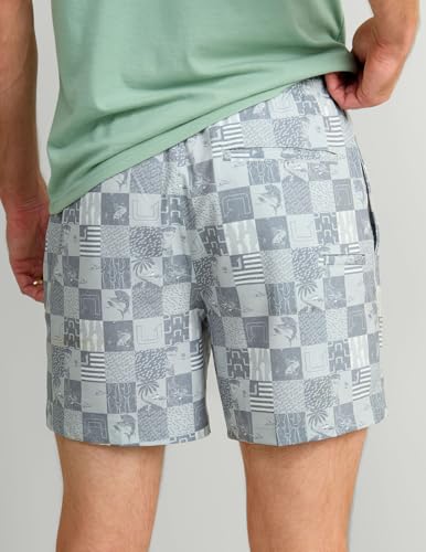 HUK Mens Pursuit Volley Pattern, Quick-Dry Swim Shorts for Men