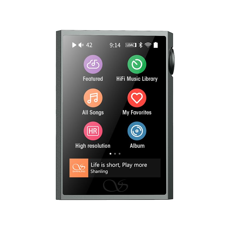 Shanling M1 Plus M1Plus Protable Music Player Mp3 High-Definition Lossless Es9069Q Dac Dual Sgm8262 Amplifier Pcm768 Dsd512 Blue