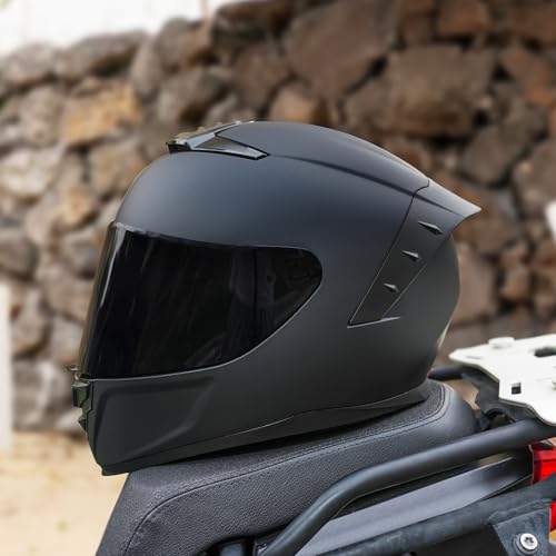 JQF Gear Motorcycle Helmets Full Face WS-611 Street Bike Motorbike Helmet for Adults Men Women DOT Approved